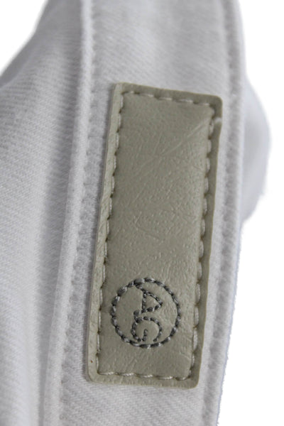 AG Adriano Goldschmied Womens Cotton Low-Rise Bootcut Jeans White Size 27
