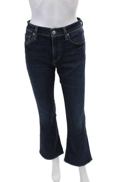Citizens of Humanity Womens Dark Wash Denim Mid-Rise Flared Jeans Blue Size 26