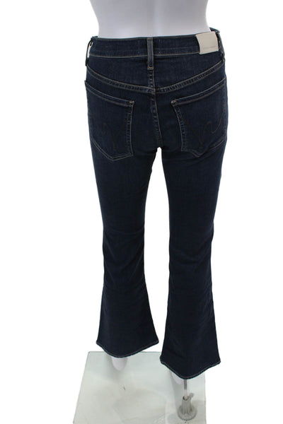 Citizens of Humanity Womens Dark Wash Denim Mid-Rise Flared Jeans Blue Size 26