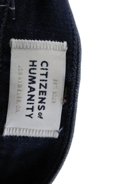 Citizens of Humanity Womens Dark Wash Denim Mid-Rise Flared Jeans Blue Size 26