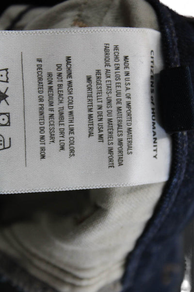 Citizens of Humanity Womens Dark Wash Denim Mid-Rise Flared Jeans Blue Size 26