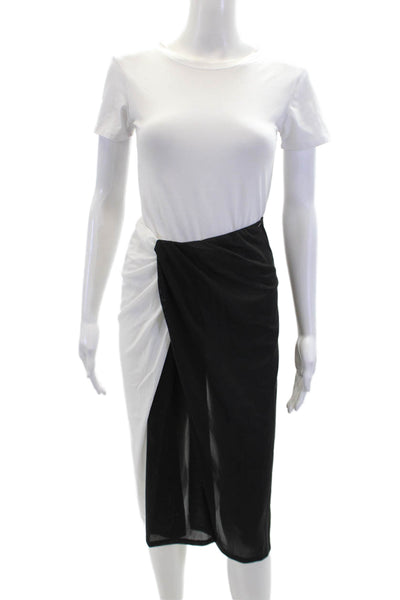 STAUD Womens Azalea Skirt - Black/White Size XS