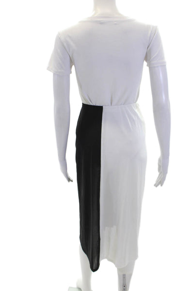 STAUD Womens Azalea Skirt - Black/White Size XS