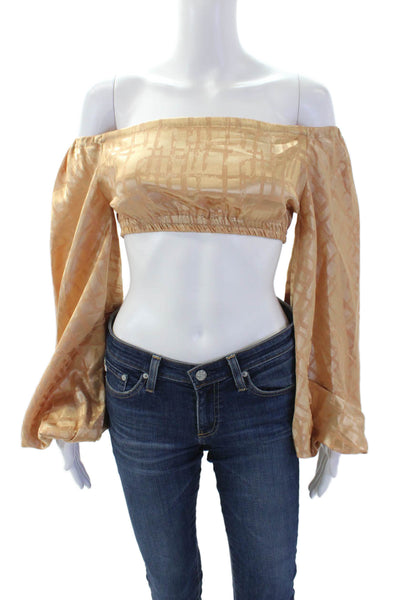 DIARRABLU Womens Naka Top - Dhaw Gold Size XS