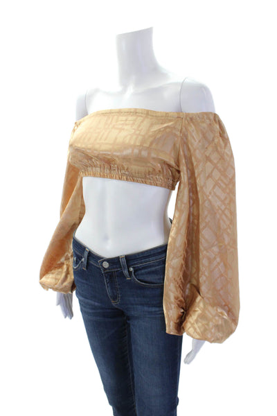 DIARRABLU Womens Naka Top - Dhaw Gold Size XS