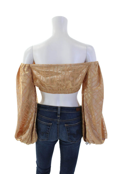 DIARRABLU Womens Naka Top - Dhaw Gold Size XS