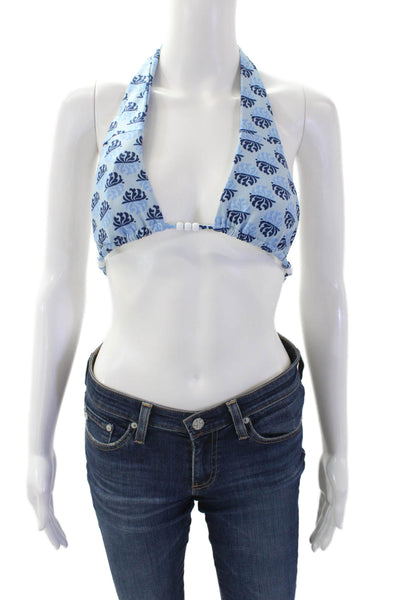 RHODE Womens Ankita Bikini Top - Blue and Yellow Kamal Clrblock Size XS