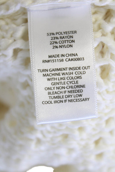 525 Womens Natalia Open Stitch Tank - Chalk Size S