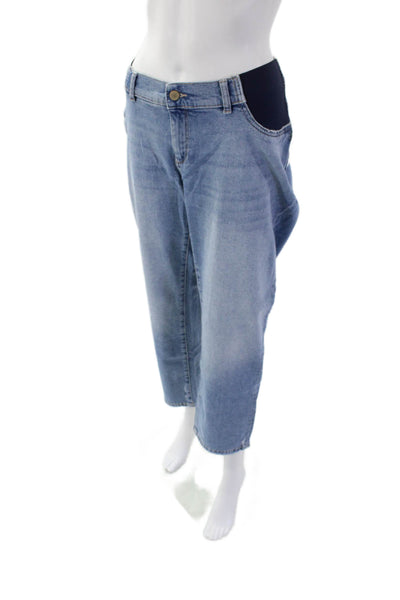 DL1961 Womens Patti Straight Maternity Ankle Jeans - Reef Size 32
