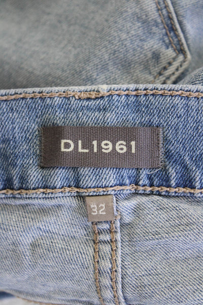 DL1961 Womens Patti Straight Maternity Ankle Jeans - Reef Size 32
