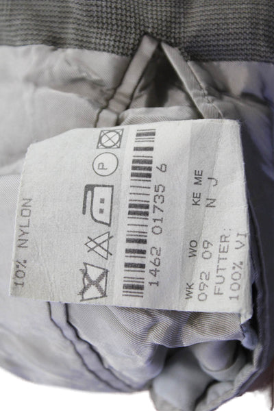 Boss Hugo Boss Men's Long Sleeves Double Breasted Lined Jacket Plaid Size 42