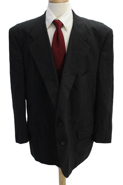 Christian Dior Men's Long Sleeves Lined Two Button Basic Jacket Black Size 42