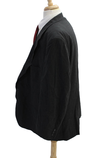 Christian Dior Men's Long Sleeves Lined Two Button Basic Jacket Black Size 42