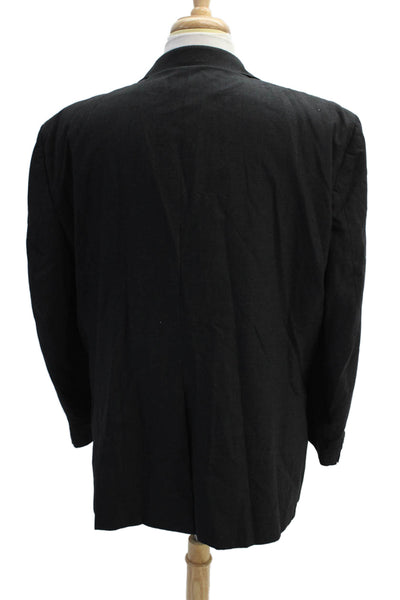 Christian Dior Men's Long Sleeves Lined Two Button Basic Jacket Black Size 42