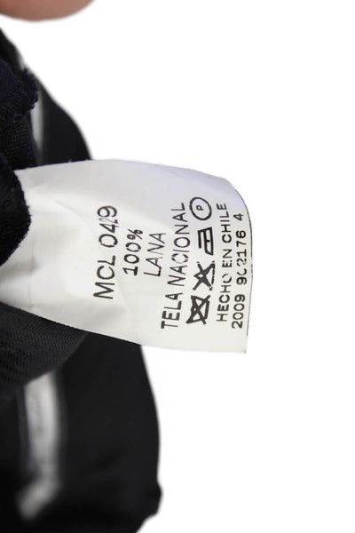 Christian Lacroix Men's Flat Front Cuff Straight Leg Dress Pants Black Size 50