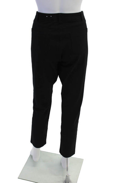 J. Mclaughlin Women's Button Closure Flat Front Straight Leg Pants Black Size 14