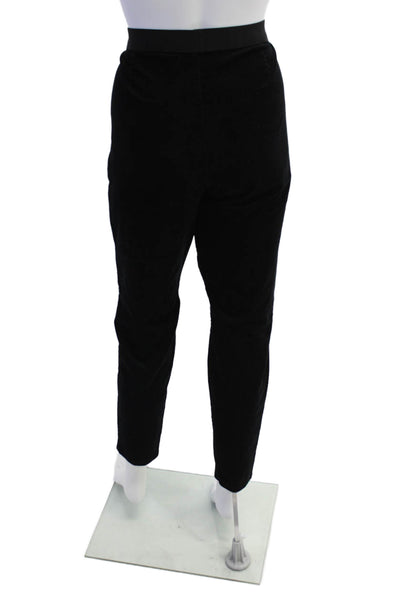 Eileen Fisher Women's Elastic Waist Pull-On Straight Leg Pants Black Size M