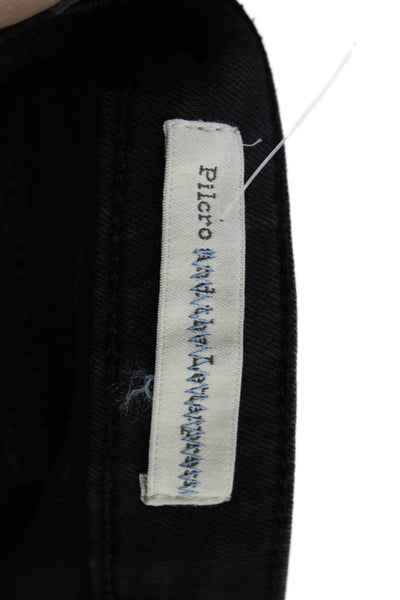 Pilcro and the Letterpress Anthropologie Women's Bell Bottom Pants Black Size 27