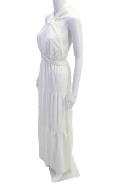 Significant Other Womens Clementine Dress - Cream Check Size 2