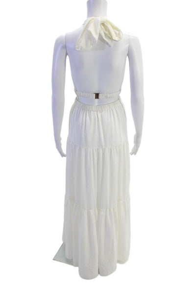 Significant Other Womens Clementine Dress - Cream Check Size 2