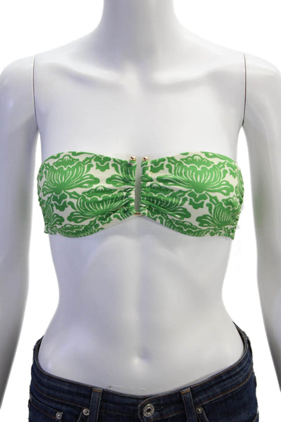 RHODE Womens Mala Bikini Top - Lotus Blossom Size XS