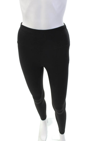 Athleta Womens Solid Stretch Mid-Rise Activewear Ankle Leggings Black Size XS