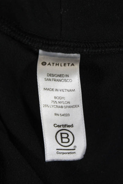 Athleta Womens Solid Stretch Mid-Rise Activewear Ankle Leggings Black Size XS