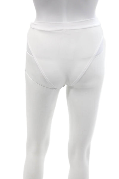 LSPACE Womens Frenchi High Waisted Bikini Bottoms - White Size XS