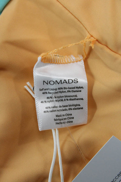 Nomads Womens Playa Bikini Bottoms - Expressivo Print And Peach Size 3XL