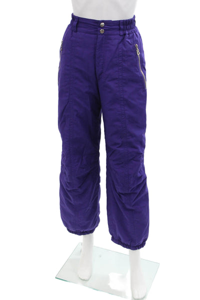 Bogner Womens Zipper Fly High Rise Straight Leg Snow Pants Purple Size 6
