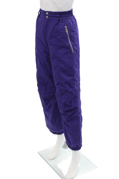 Bogner Womens Zipper Fly High Rise Straight Leg Snow Pants Purple Size 6