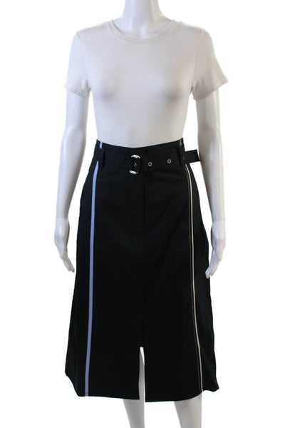 3.1 Phillip Lim Womens Deconstructed Skirt - Navy Size 6
