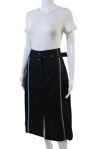 3.1 Phillip Lim Womens Deconstructed Skirt - Navy Size 6