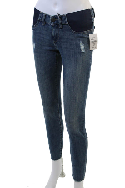 DL1961 Womens Emma Power Legging Skinny Maternity Jeans - Strobe Size 24