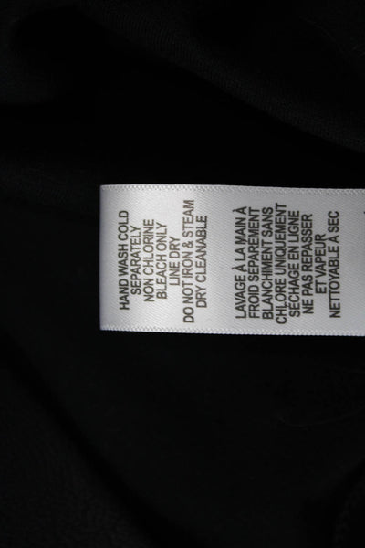 Good American Womens Good Waist Leather Pull On Leggings - Black001 Size 5