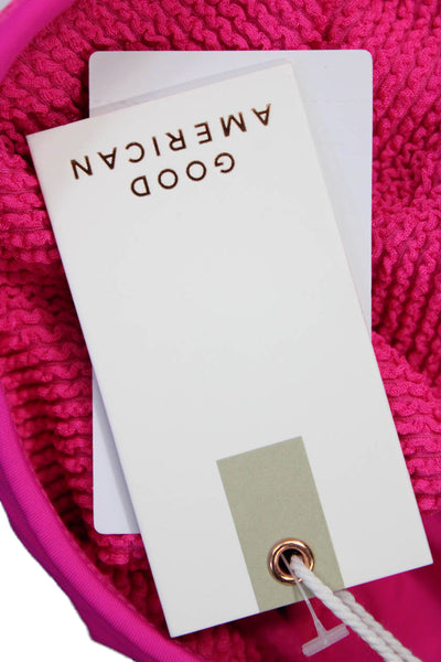 Good American Womens Always Fit Boomerang Bottoms - Pink Glow Size L/XL