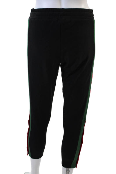 Plush Womens Fleece Lined Tuxedo Track Pants - Blank/Red/Green Size XS