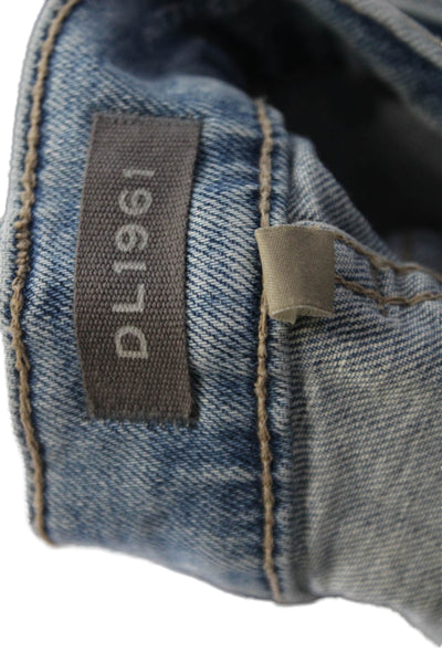 DL1961 Womens Patti Straight Maternity Ankle Jeans - Reef Size 31