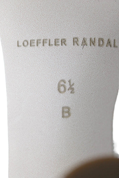 Loeffler Randall Womens Camellia Pleated Bow Heel with Ankle Strap - Pearl Size