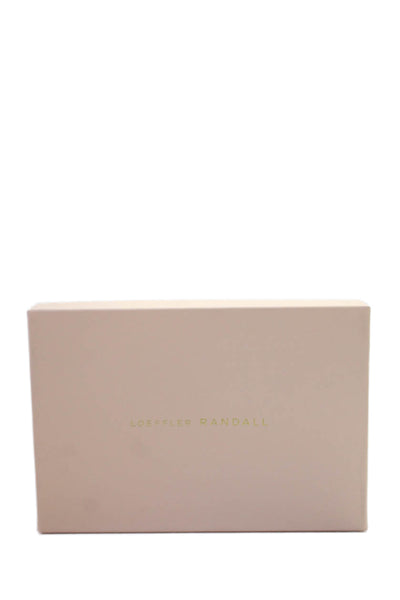 Loeffler Randall Womens Camellia Pleated Bow Heel with Ankle Strap - Pearl Size