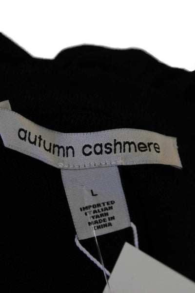 Autumn Cashmere Womens Tulle Tube Top - Black Size L