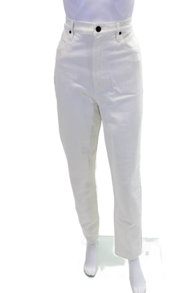 SLVRLAKE Womens Beatnik Jeans - White Size 32