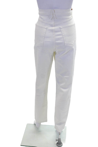 SLVRLAKE Womens Beatnik Jeans - White Size 32