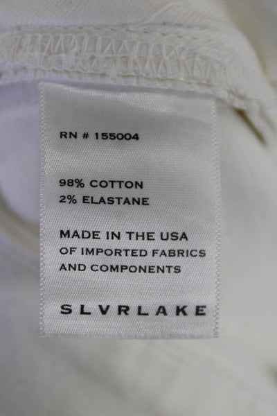 SLVRLAKE Womens Beatnik Jeans - White Size 32