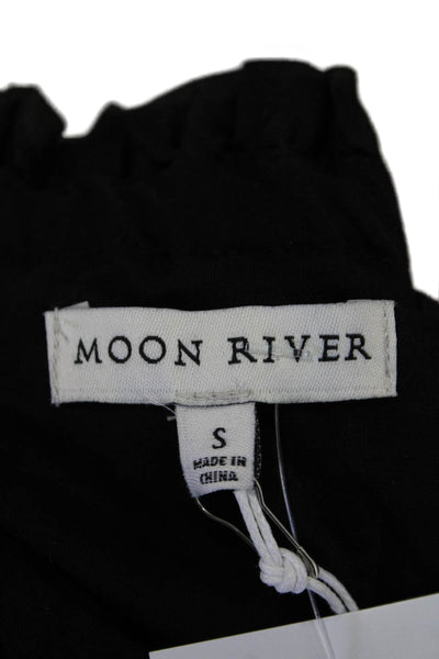 Moon River Womens Strapless Maxi Dress - Black Size S