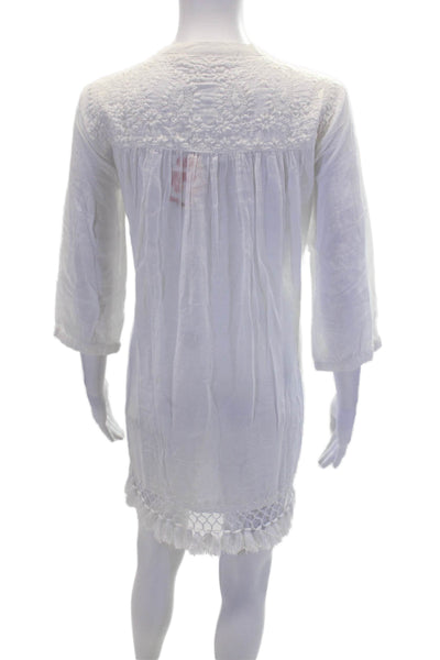 Roller Rabbit Womens Lucknow Serafina Tunic - White Size S