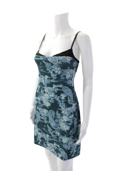 Miaou Womens Paola Dress - Medan Paisley Blue Size XL