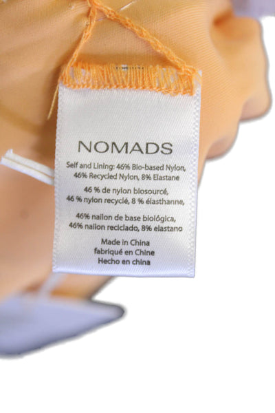 Nomads Womens Playa Bikini Top - Expressivo Print And Peach Size 4XL