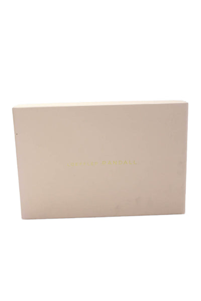 Loeffler Randall Womens Camellia Pleated Bow Heel with Ankle Strap - Pearl Size