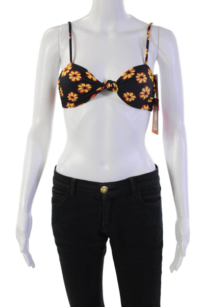 RHODE Womens Anja Top - Black Bombay Bloom Size XS